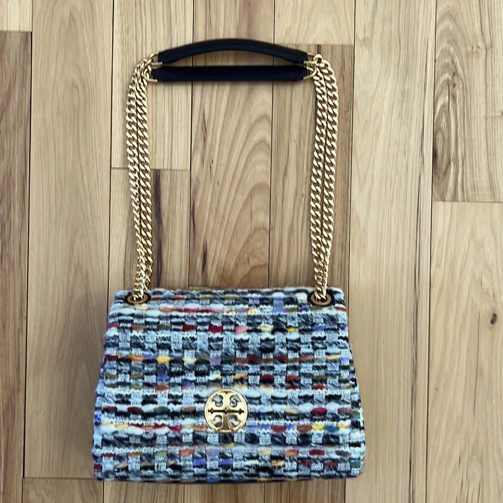 Tory Burch Willa Tweed Small Shoulder Bag